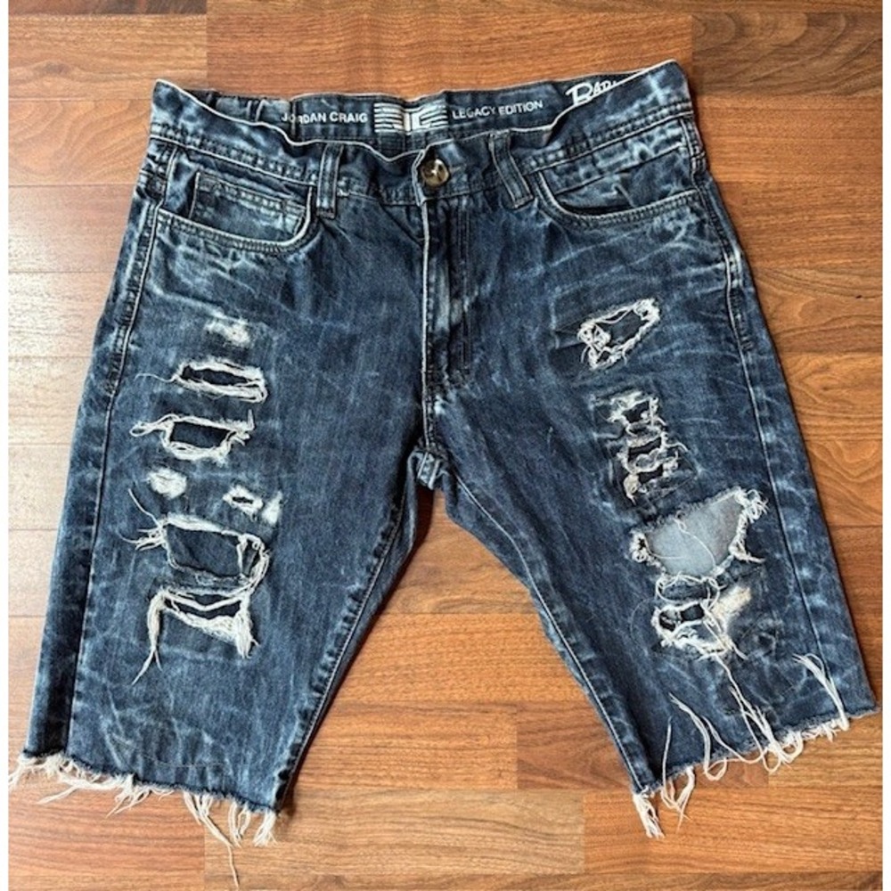 Jordan‎ Craig Raphael Legacy Edition Distressed Denim Shorts Mens